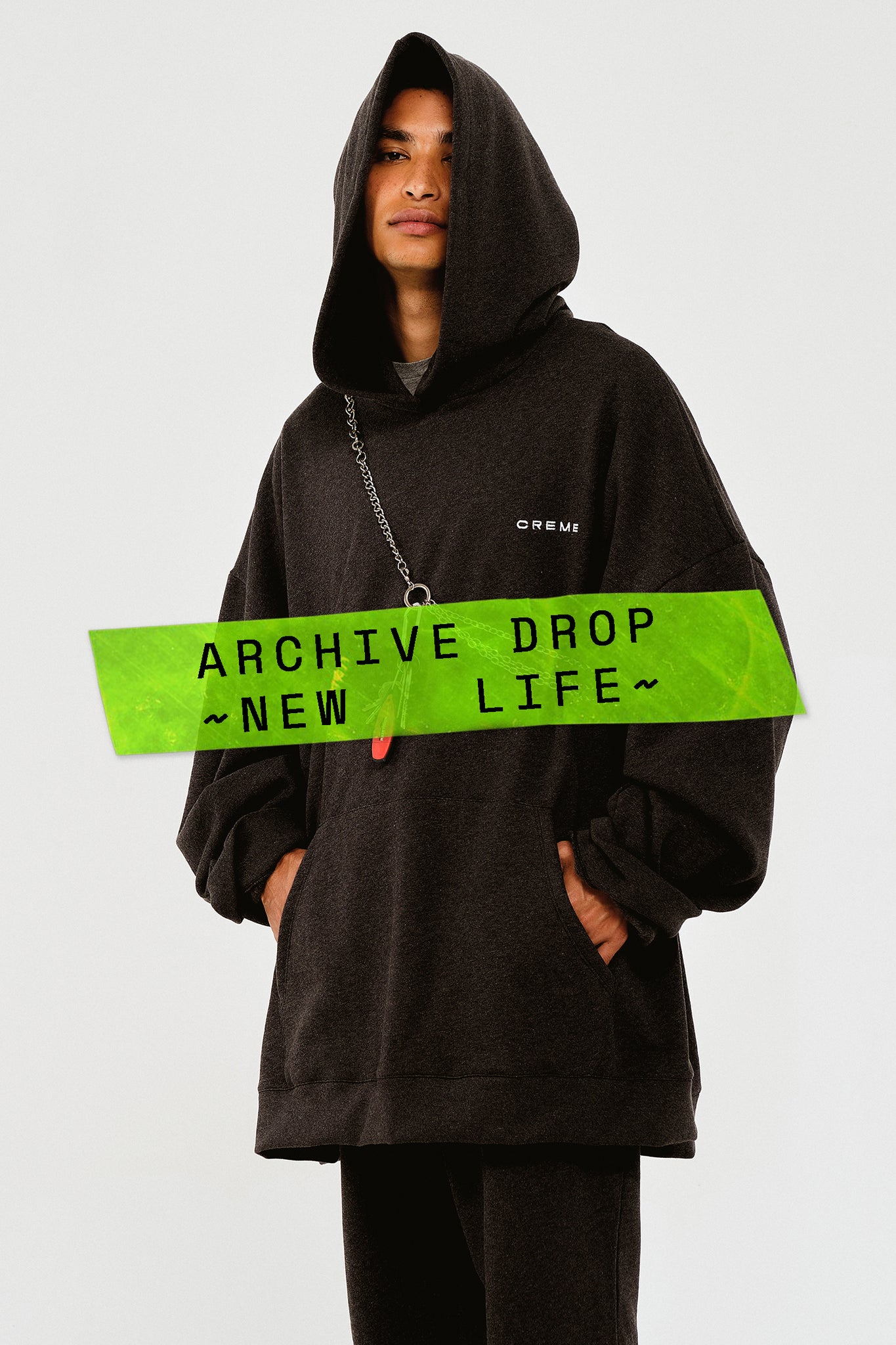 Sweatshirt Moletom Oversized Capuz Cinza Escuro