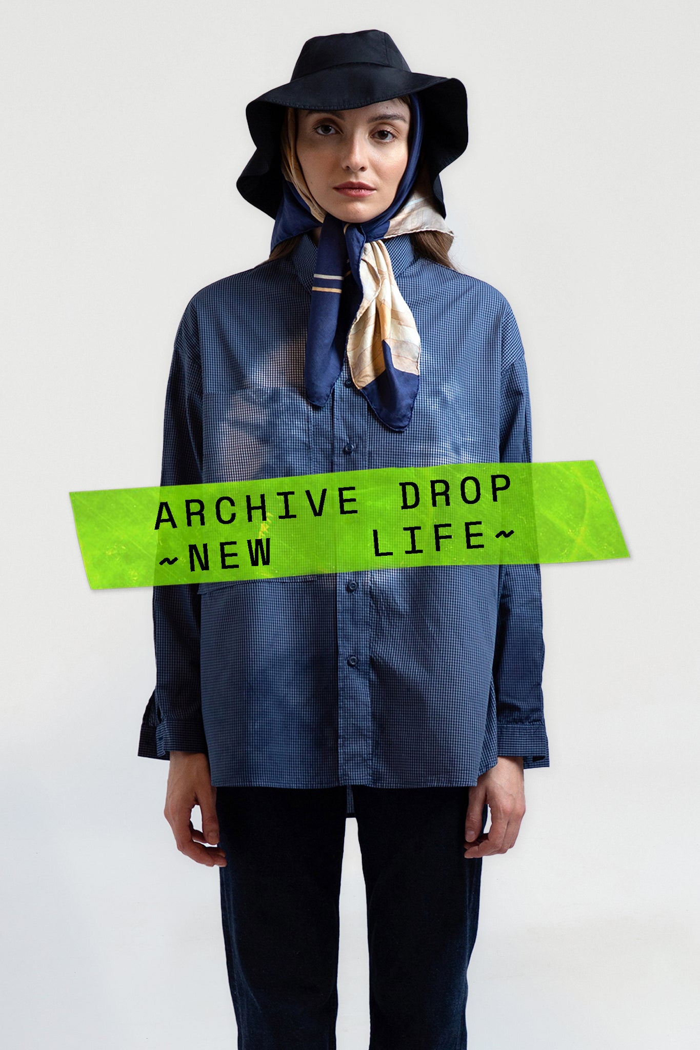 Camisa Oversized Índigo Natural